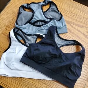 Black, White  and Gray Women's Bras Set of 3 No Brand